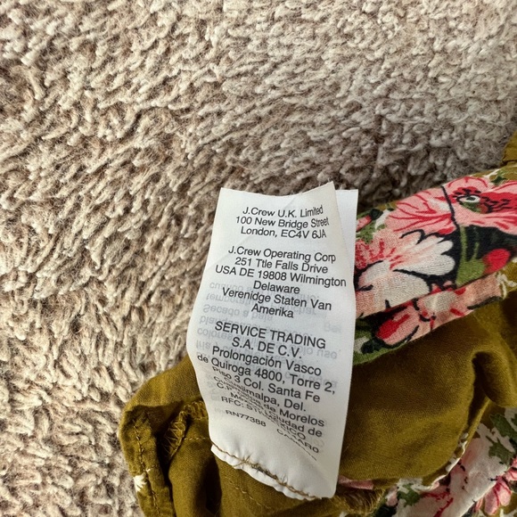 Madewell Olive Floral Ruffle Wrap Top - Picture 10 of 10